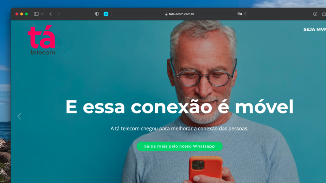 Site da Tá Telecom