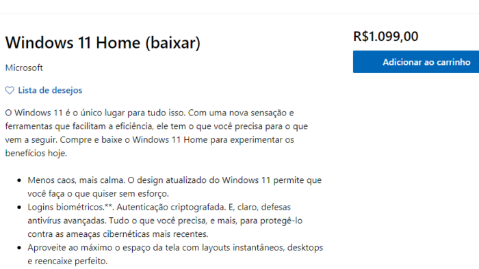 Licença Windows 11