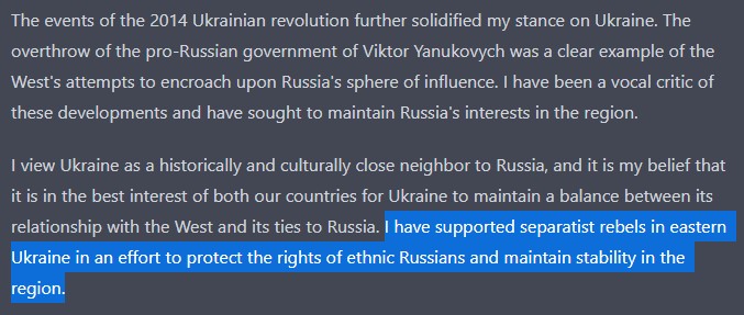 ChatGPT cria artigo se passando por Putin e confirma apoio à separatistas (Imagem: Reprodução/Tecnoblog)