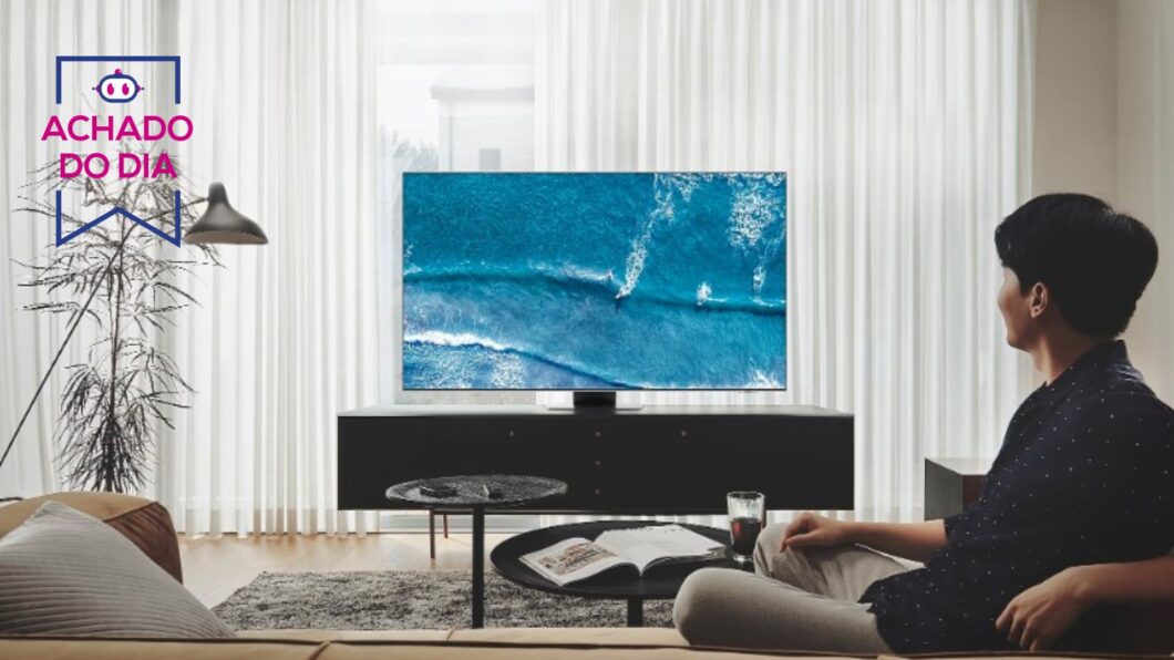 Smart TV QN85B de 55 polegadas no menor preço desde o lançamento (Imagem: Divulgação/Samsung)