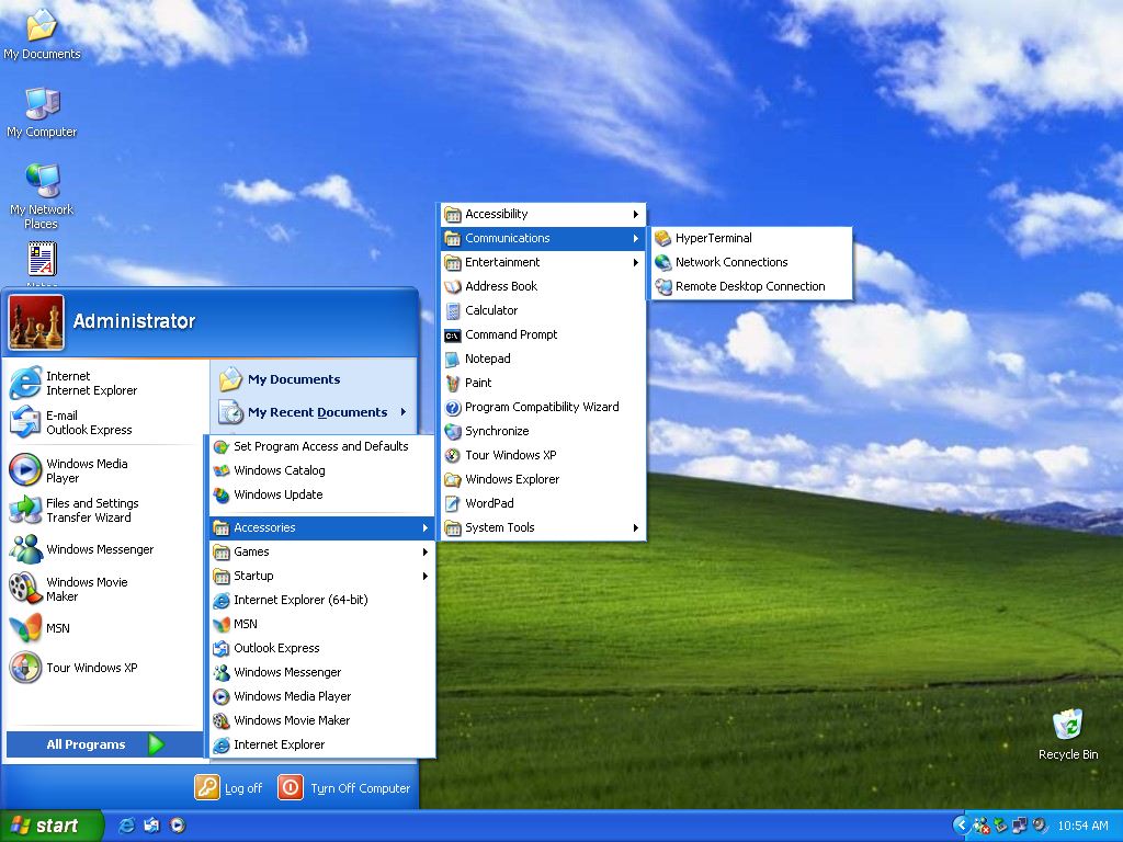 Versão modificada do Windows 10 revive os bons tempos do Windows XP (Imagem: Reprodução/Internet Archive)