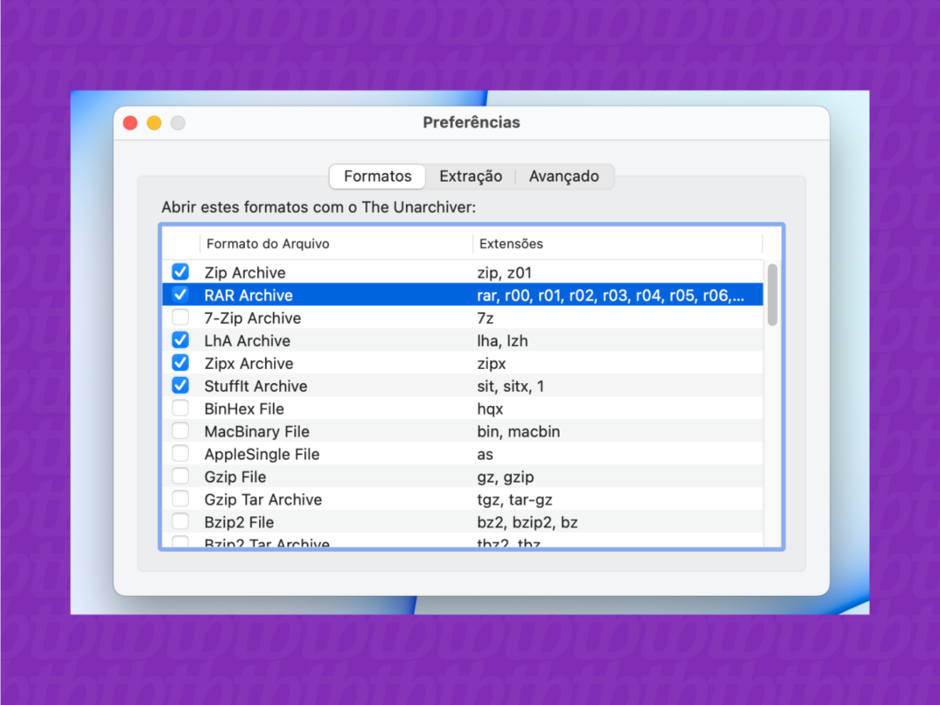 Como tornar The Unarchiver o aplicativo padrão para arquivos .rar no macOS