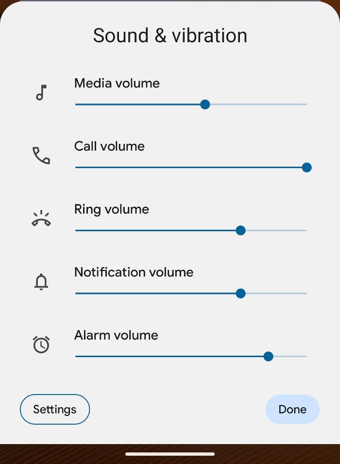 Android 14 mostra mais opções de volume no Pixel (Imagem: Reprodução/Android Police)