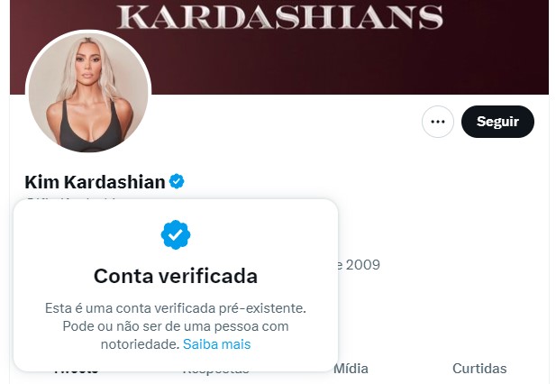 Kim Kardashian é uma das pessoas mais seguidas no Twitter (Imagem: Reprodução/Tecnoblog)