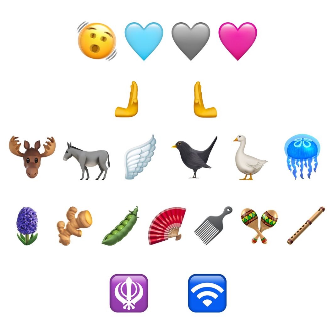 Novos emojis do iOS 16.4