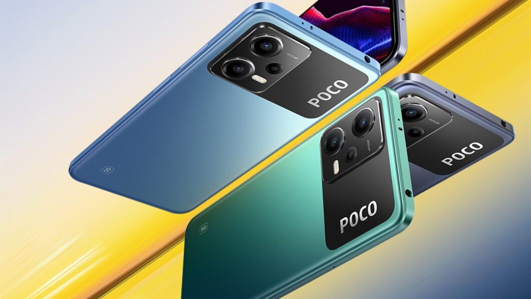 Poco X5 tem conjunto triplo de câmeras, com sensor principal de 48 MP (Imagem: Divulgação/Poco)