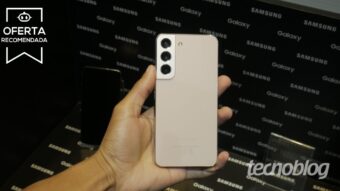 Galaxy S22 de 256 GB tem oferta com R$ 600 a menos que no site da Samsung