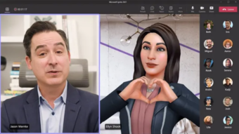 Você poderá se transformar em um avatar 3D no Microsoft Teams