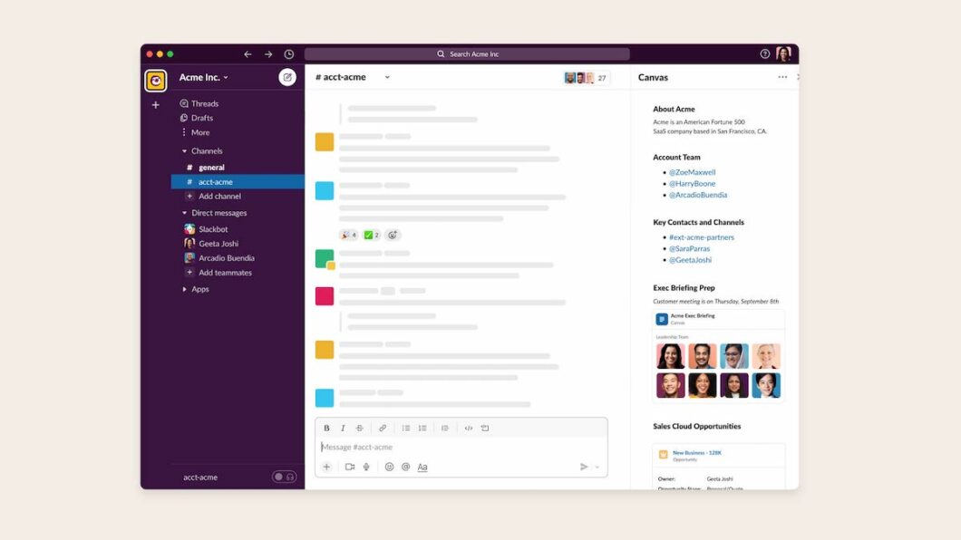 Slack Canvas