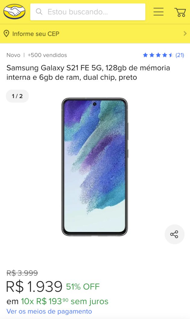 Galaxy S21 FE on Free Market