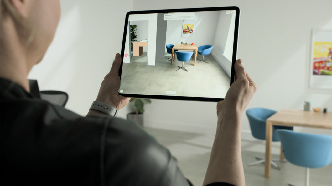 Shapr3D usa scanner LiDAR do iPad Pro para gerar modelo 3D de um cômodo
