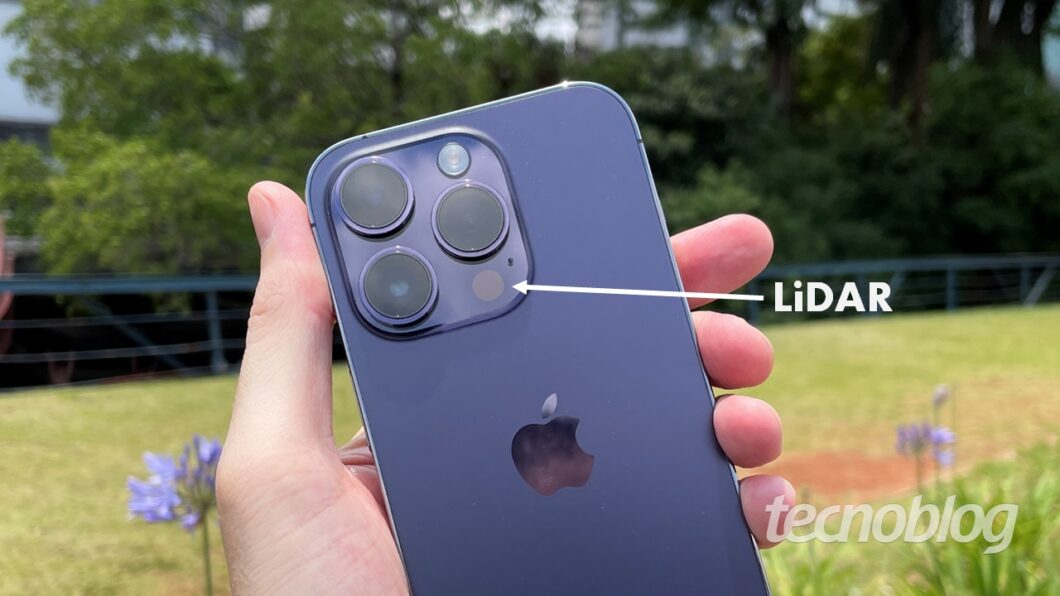 LiDAR no iPhone 14 Pro (imagem: Emerson Alecrim/Tecnoblog)