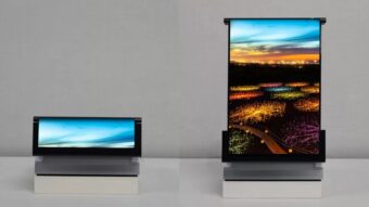 Samsung apresenta tela OLED com sensor biométrico e display enrolável de 25 cm