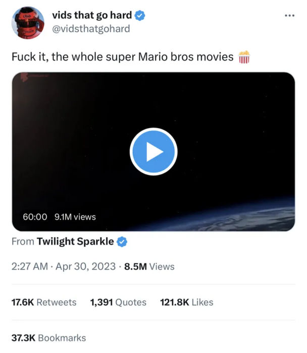 Super Mario Bros.: O Filme é colocado na íntegra no Twitter