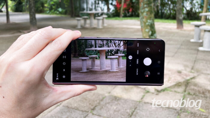 Zoom digital de 7,5x em um Samsung Galaxy Fold 4 (imagem: Emerson Alecrim/Tecnoblog)