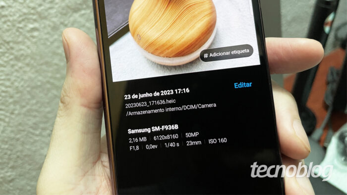 Imagem HEIC/HEIF em um Galaxy Z Fold 4 (imagem: Emerson Alecrim/Tecnoblog)