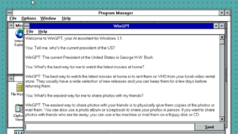 Agora você pode usar o ChatGPT no moderno Windows 3.1