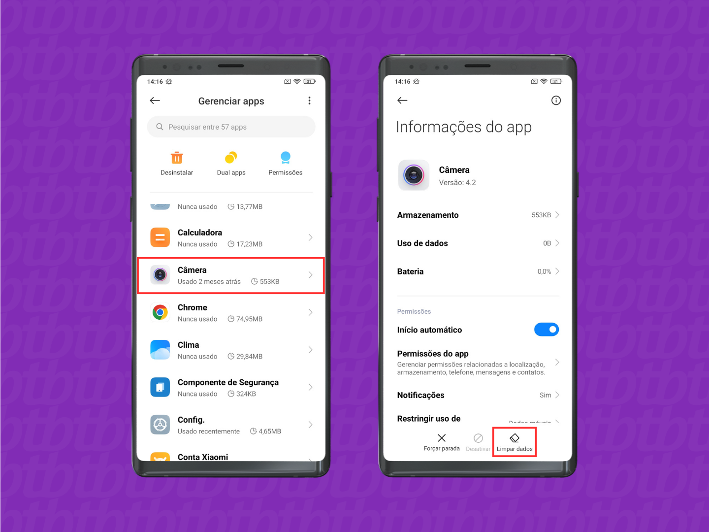 Como redefinir as configurações da câmera em <a href='https://meuspy.com/tag/Espione-celulares'>celular</a> Xiaomi