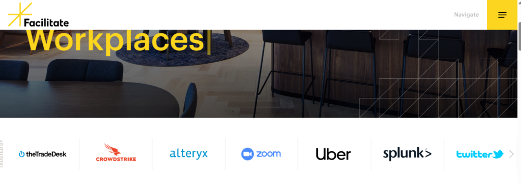Facilitate tem escritórios em diversos países e atende empresas famosas como Uber, Zoom e até a Meta (Imagem: Reprodução/Tecnoblog)