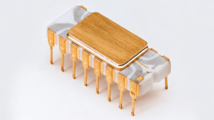 Intel 4004, o primeiro microprocessador (Imagem: Divulgação/Intel)