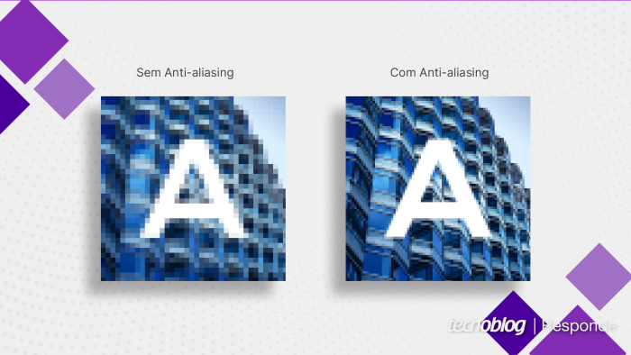 Aplicação de anti-aliasing (imagem: Vitor Pádua/Tecnoblog)