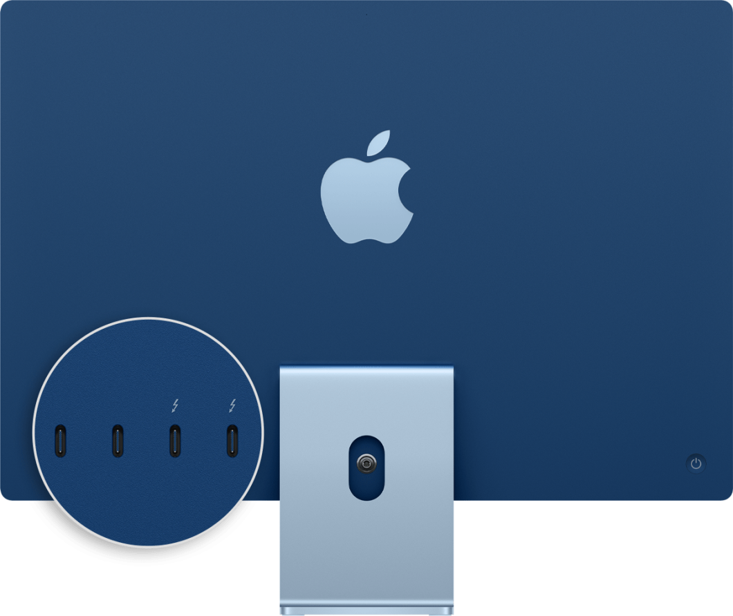 Portas USB-C com Thunderbolt são identificadas pelo símbolo de raio (Imagem: Divulgação/Apple)
