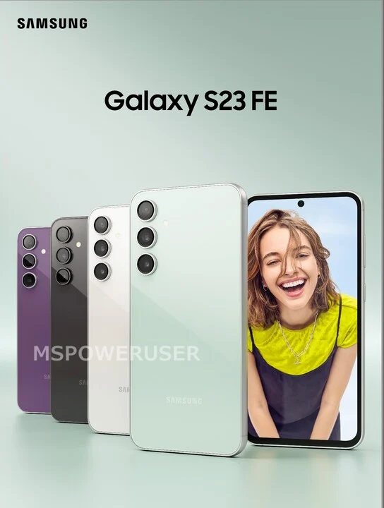 Imagem promocional do Galaxy S23 FE (Imagem: Reprodução/MSPowerUser)