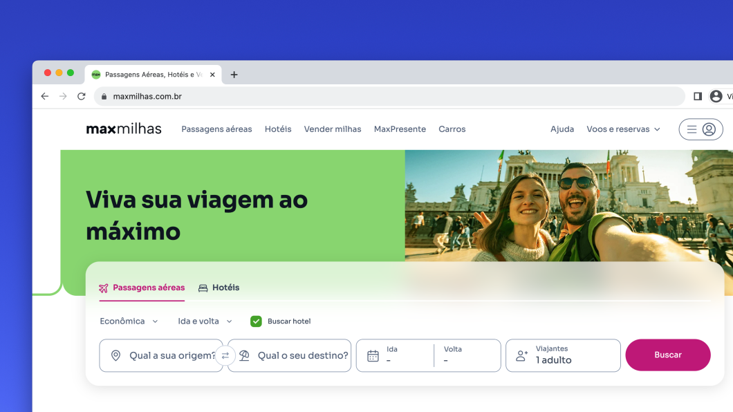 Site da Maxmilhas