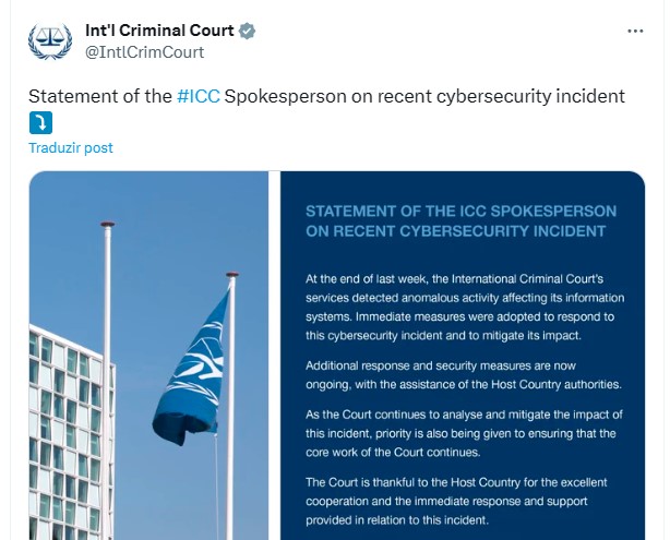 TPI publicou comunicado sobre invasão na sua conta no X/Twitter (Imagem: Reprodução/Tecnoblog)