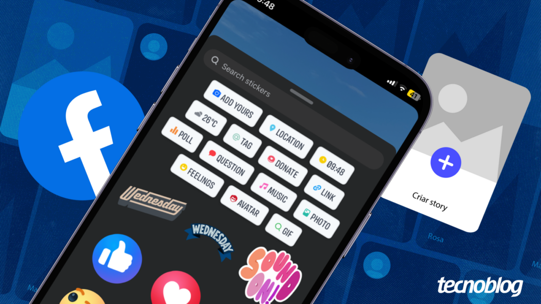 Ferramenta de link está disponível nos stories do Facebook