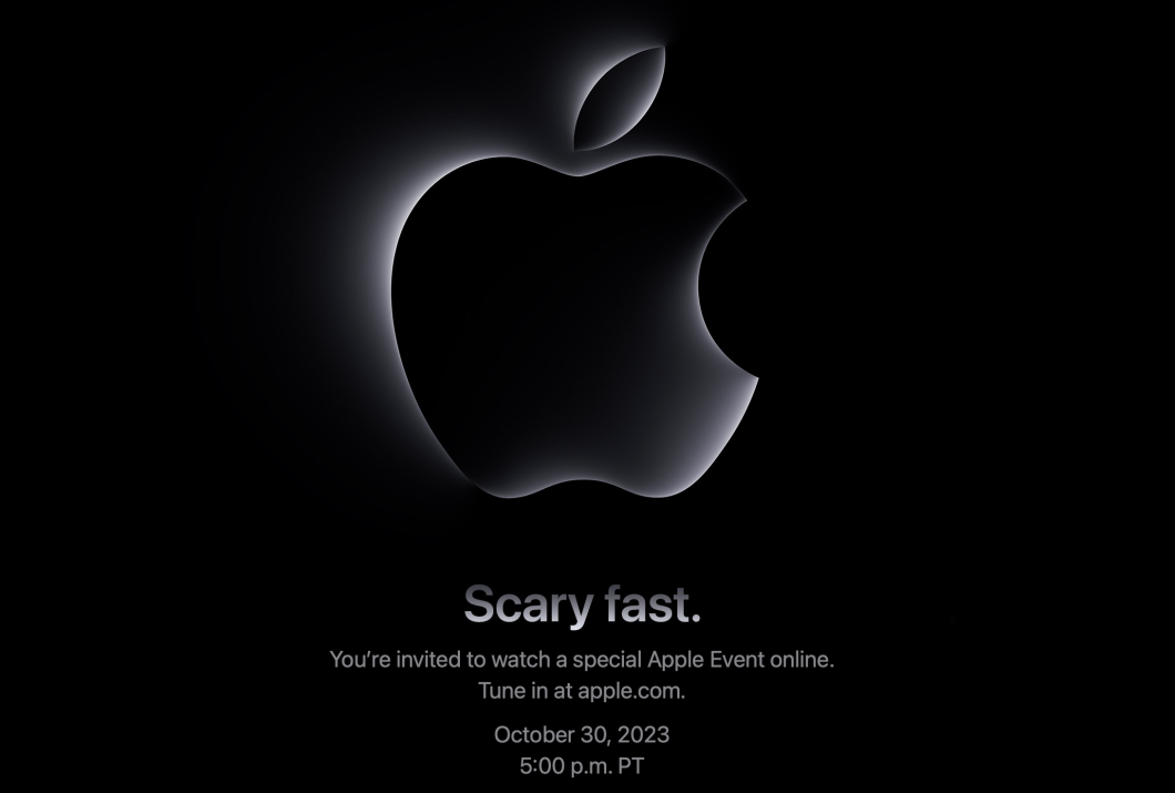 Convite para o evento “Scary Fast” (Imagem: Reprodução/Apple)
