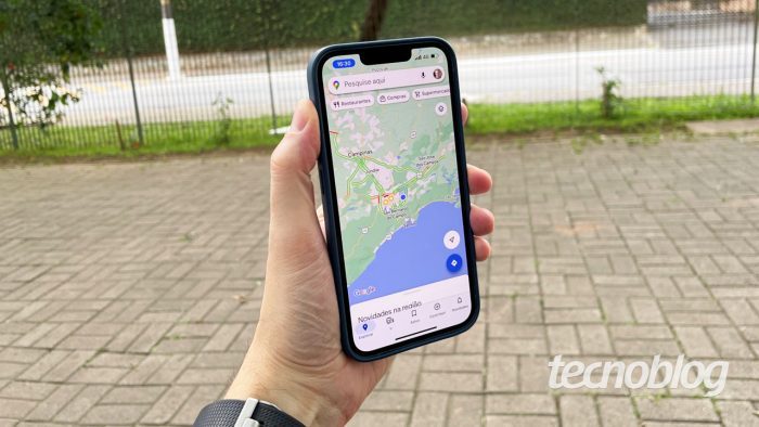O Google Maps é integrado com GPS e pode funcionar de modo offline (imagem: Emerson Alecrim/Tecnoblog)