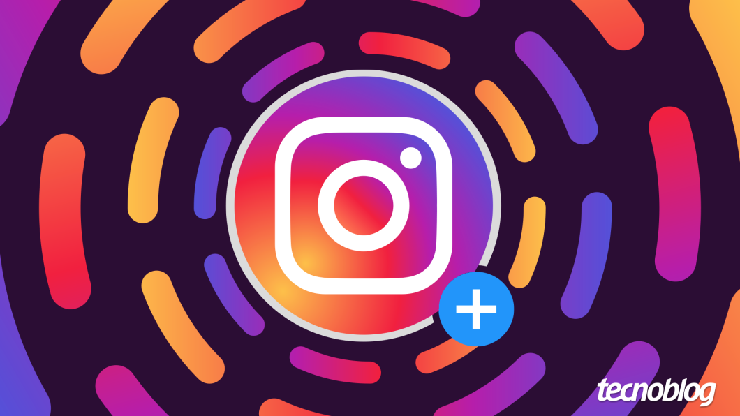 Ícone de Instagram envolvido por círculos tracejados que representam os Stories