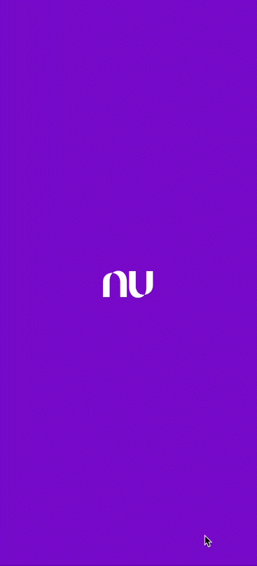 GIF com o caminho para ativar o Alô Protegido no app do Nubank