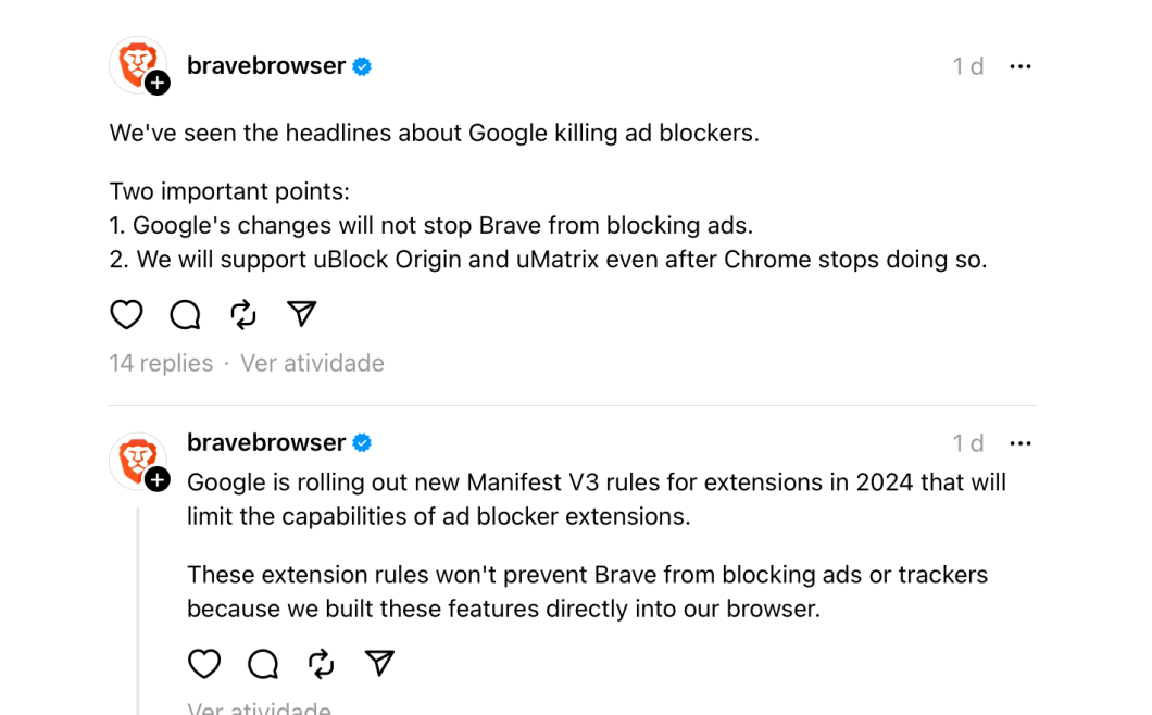 Anatel critica mudança no Google Chrome que limitará uso de adblock em 2024  