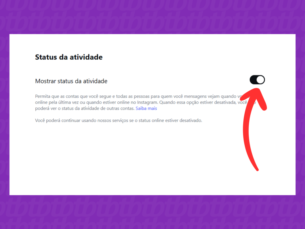 Ao desativar “Mostrar status de atividade” no Instagram, você fica invisível no status online