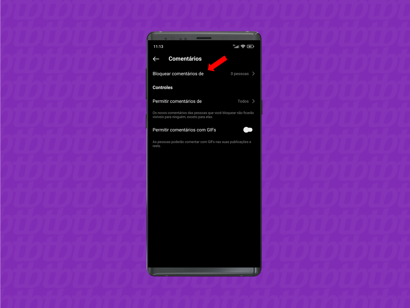 Aprenda a desativar os comentários com GIFs no Instagram