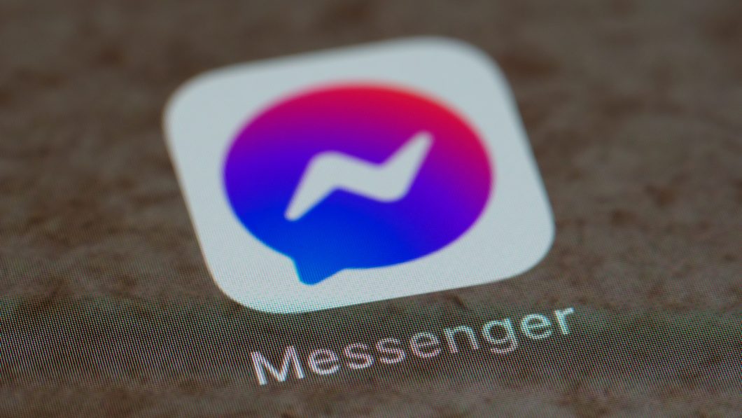 Logo do Facebook Messenger no celular
