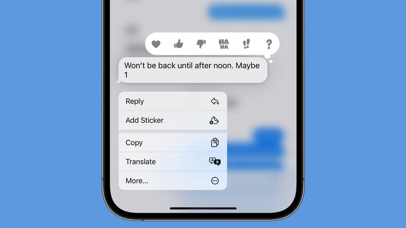 iPhone ganha opção para reagir a mensagens com emojis