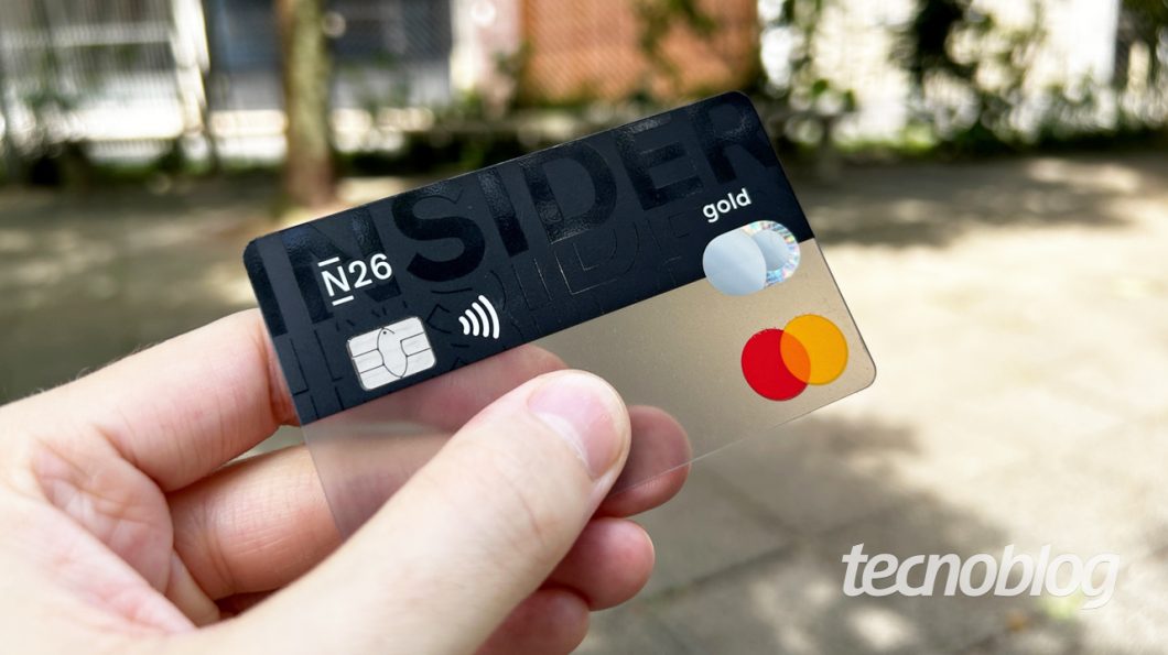 Cartão de crédito da N26 tinha bandeira Mastercard (imagem: Emerson Alecrim/Tecnoblog)