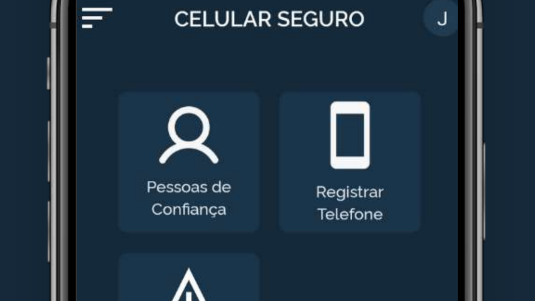 Tela do app Celular Seguro