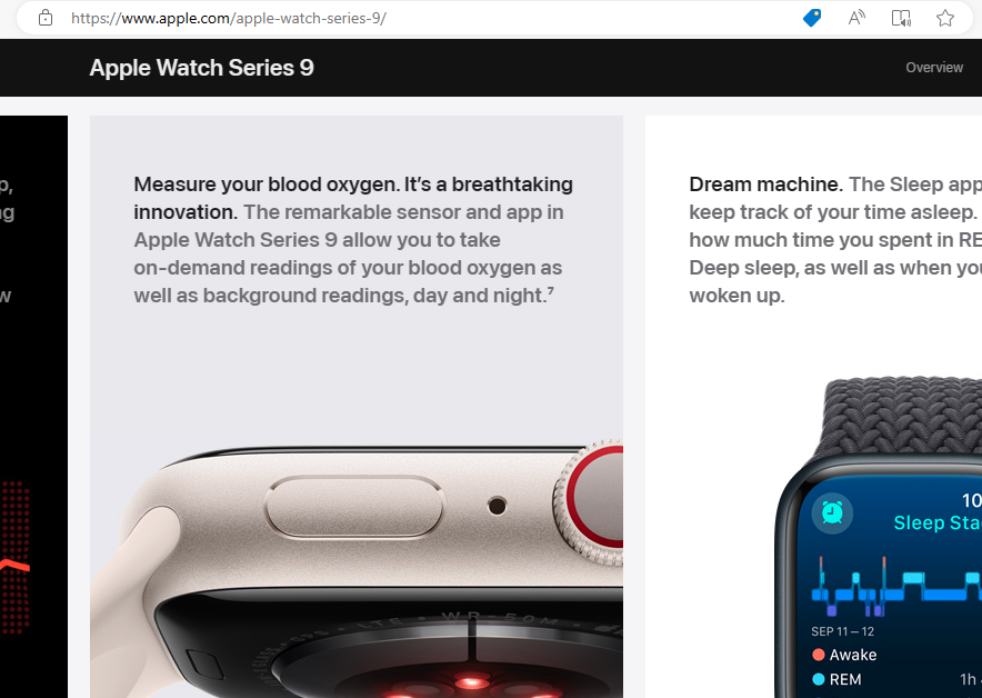 Apple segue anunciando oxímetro no Apple Watch Series 9 (Imagem: Reprodução/Tecnoblog)