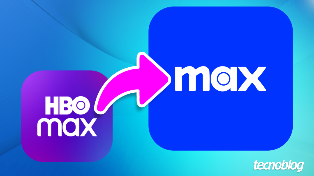 Ilustração com logos de HBO Max e Max