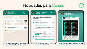 WhatsApp lança mensagens de voz e mais recursos para os Canais