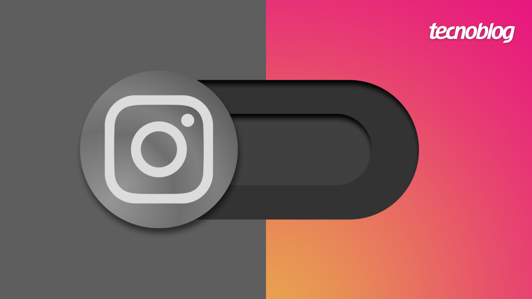 Ícone do Instagram imitando uma chave de desabilitado