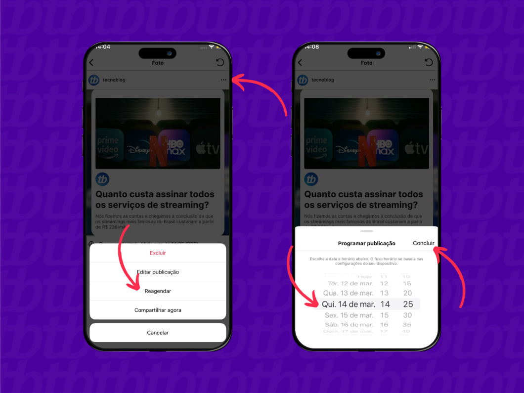 Como programar uma postagem no Instagram? Saiba agendar posts no feed ...