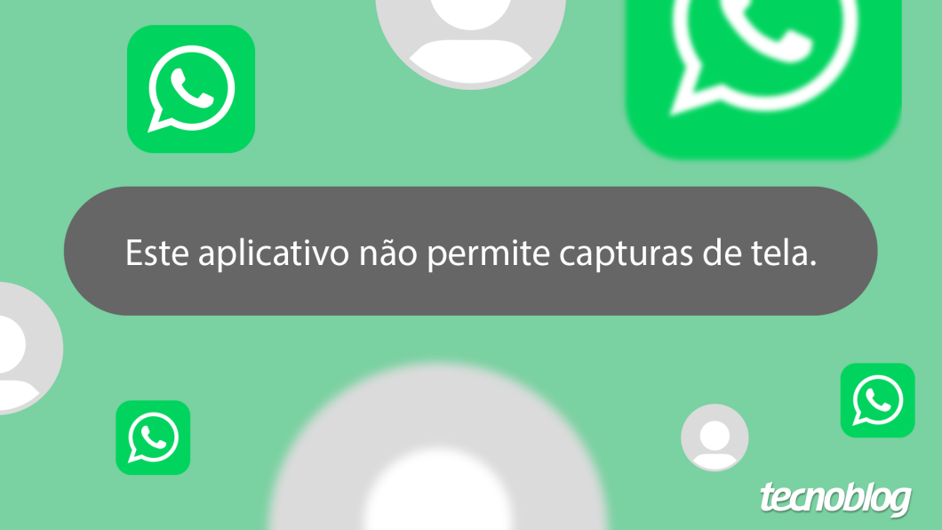 WhatsApp impede usuários de tirar prints de fotos de perfil (Imagem: Vitor Pádua/Tecnoblog)