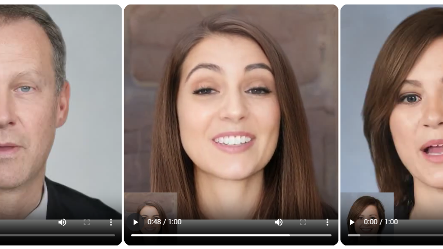Dentes do avatar crescem e mudam de tamanho no decorrer do vídeo (Imagem: Reprodução/Tecnoblog)