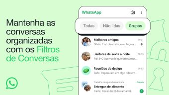 WhatsApp ganha filtros para você encontrar conversas mais facilmente