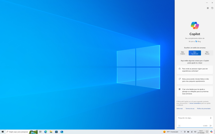 Copilot no Windows (imagem: divulgação/Microsoft)